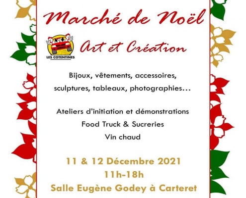 Affiche du marché de Noël de Barneville-Carteret