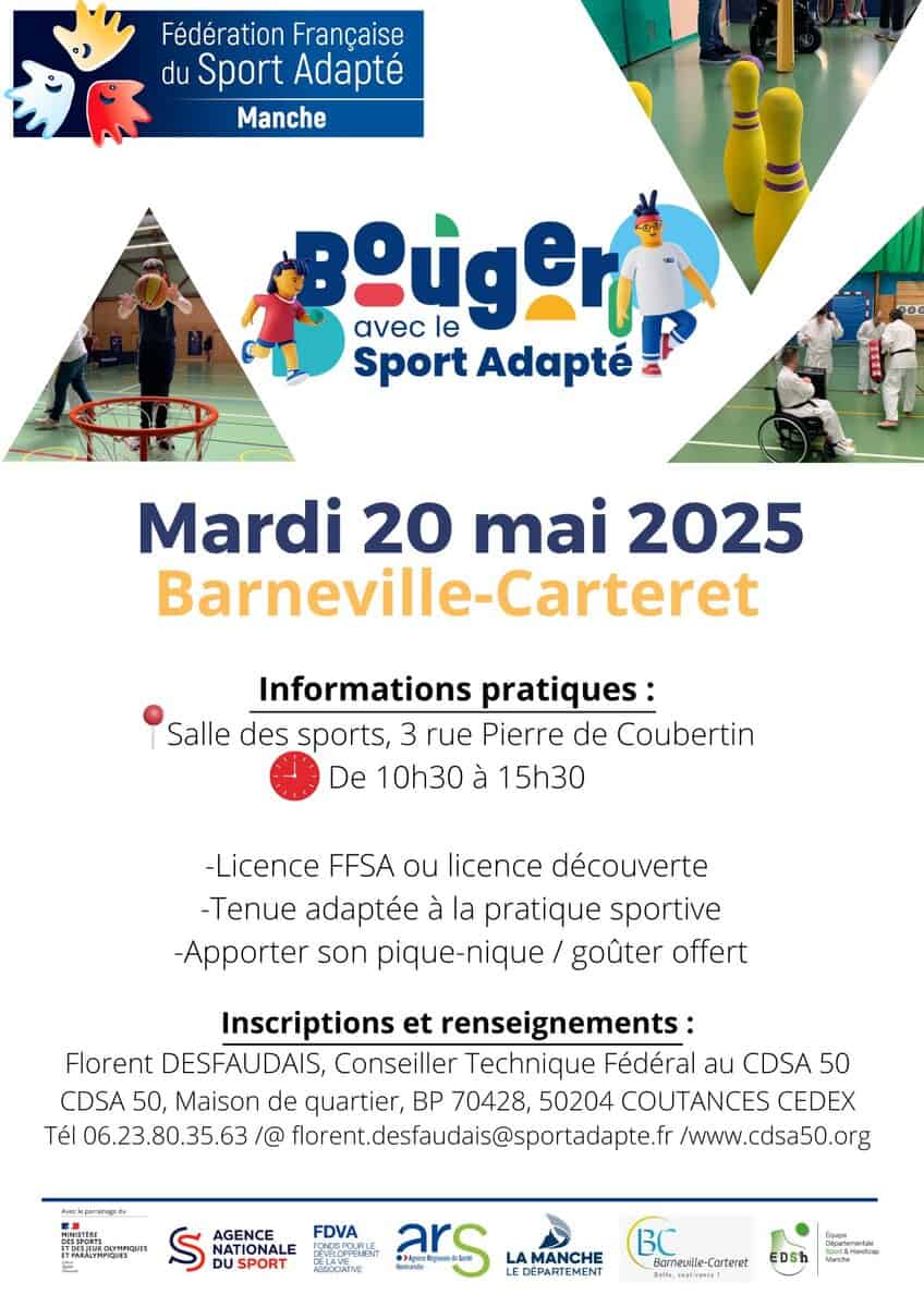 Bouger avec le Sport Adapté - Mardi 20 mai à Barneville-Carteret