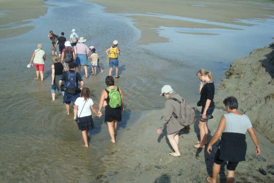 Traversée du havre de Barneville-Carteret