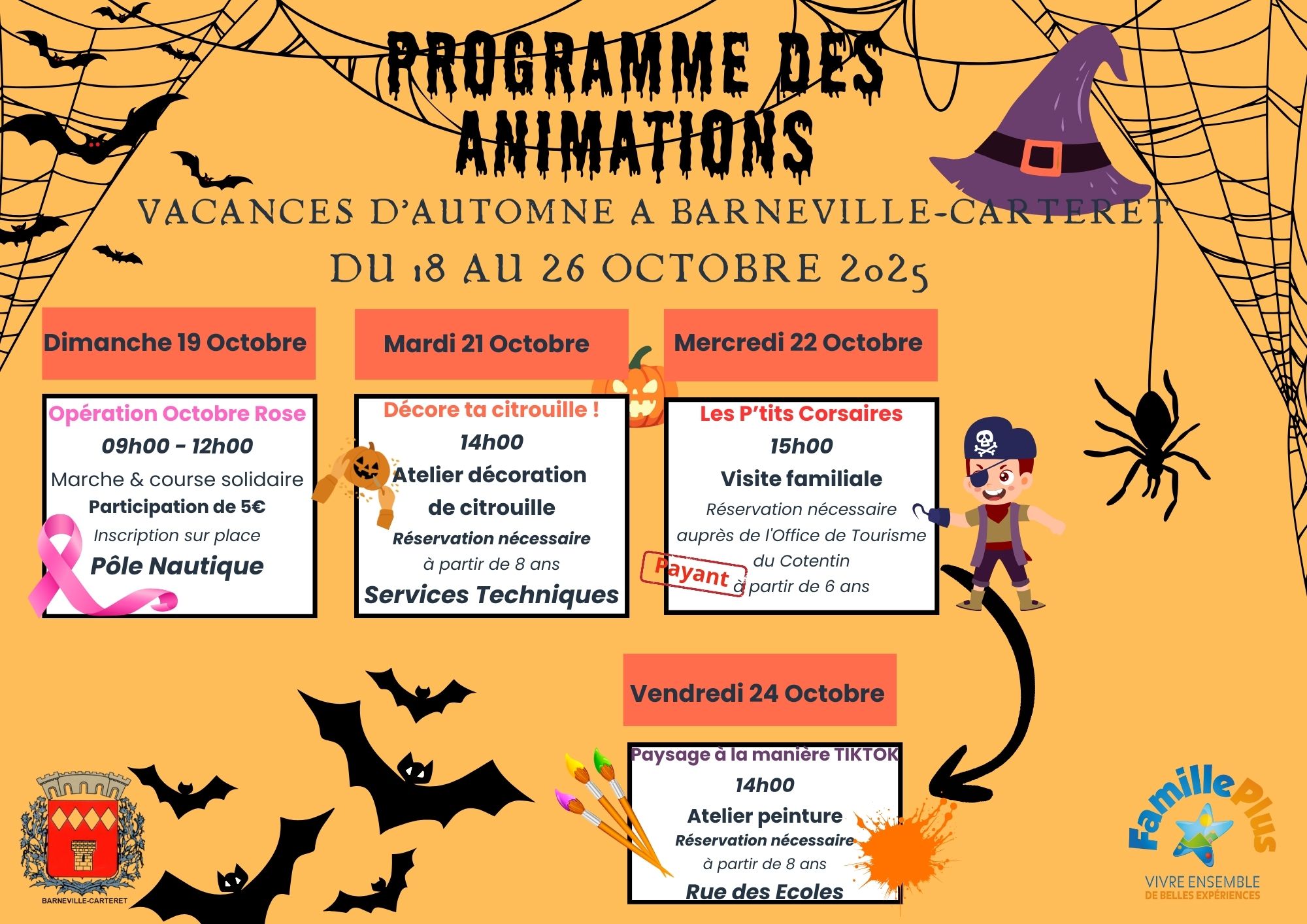 VACANCES D'AUTOMNE - PROGRAMME