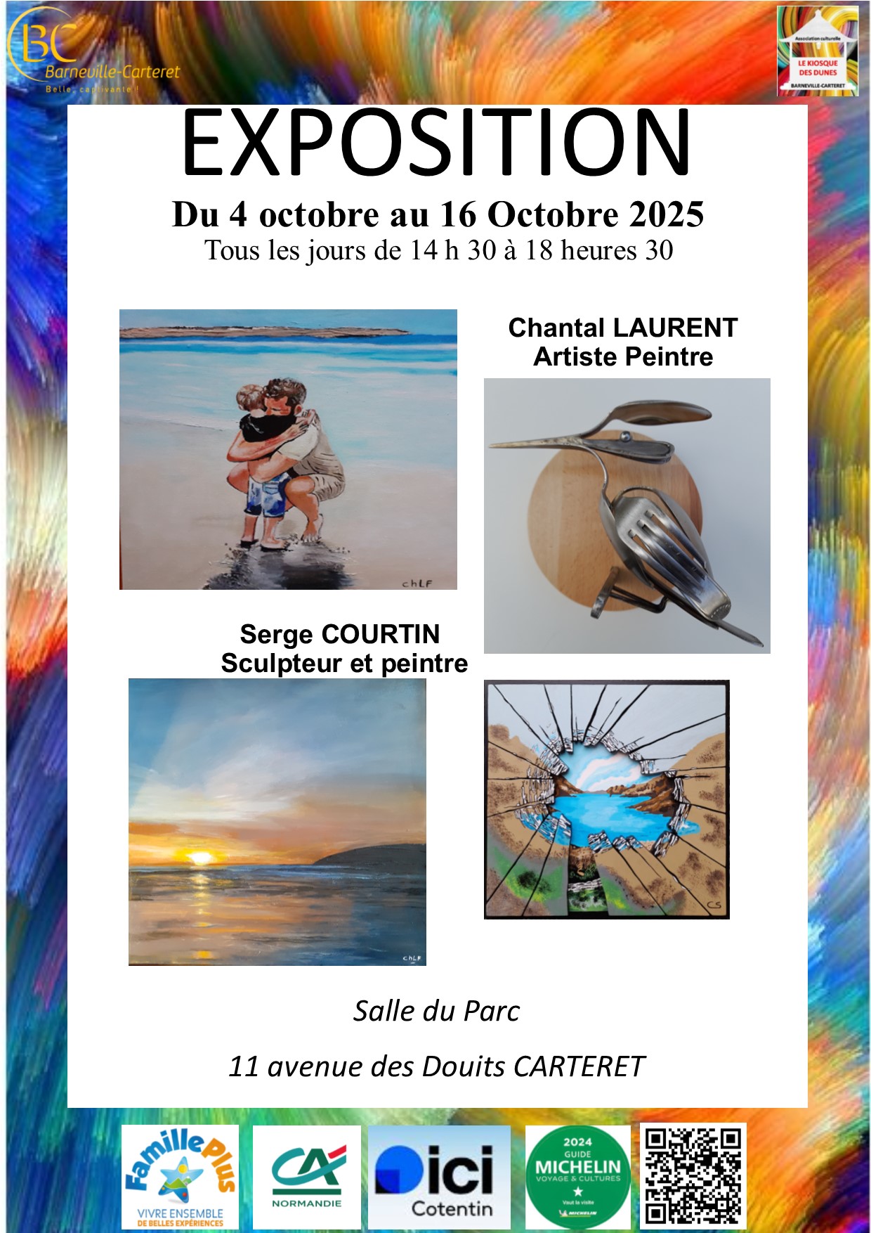 EXPOSITION DU 04 AU 16 OCTOBRE 2025 - Chantal LAURENT & Serge COURTIN