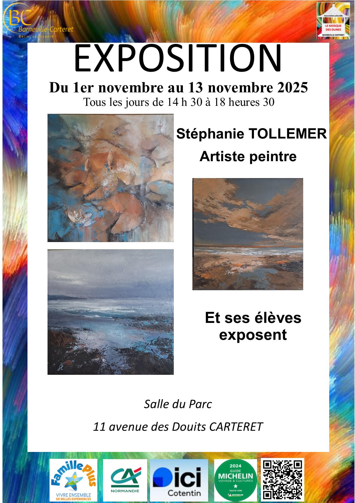 EXPOSITION DU 01 au 13 novembre 2025 - Stéphanie TOLLEMER et ses élèves