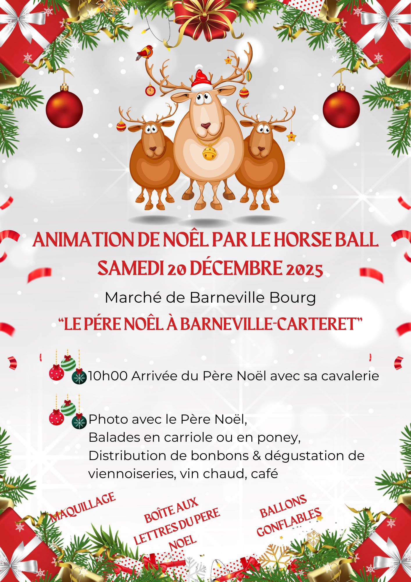 Animations de Noël par le Horse Ball