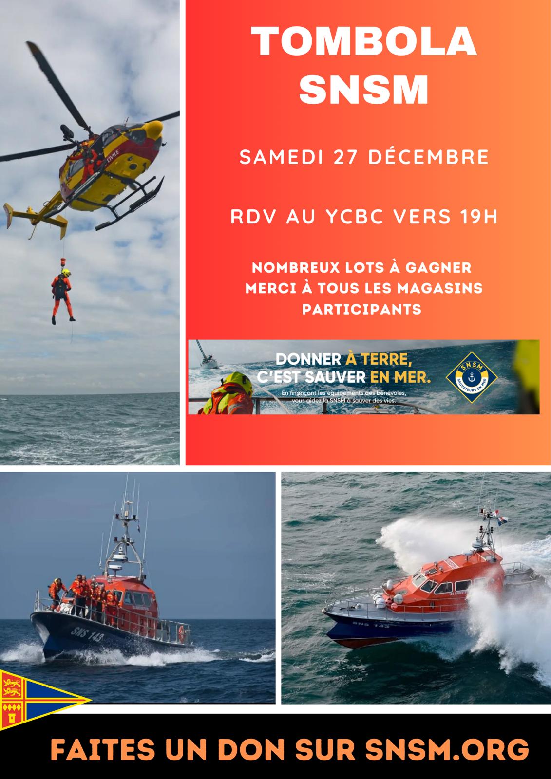 Tombola SNSM - Samedi 27 décembre 2025