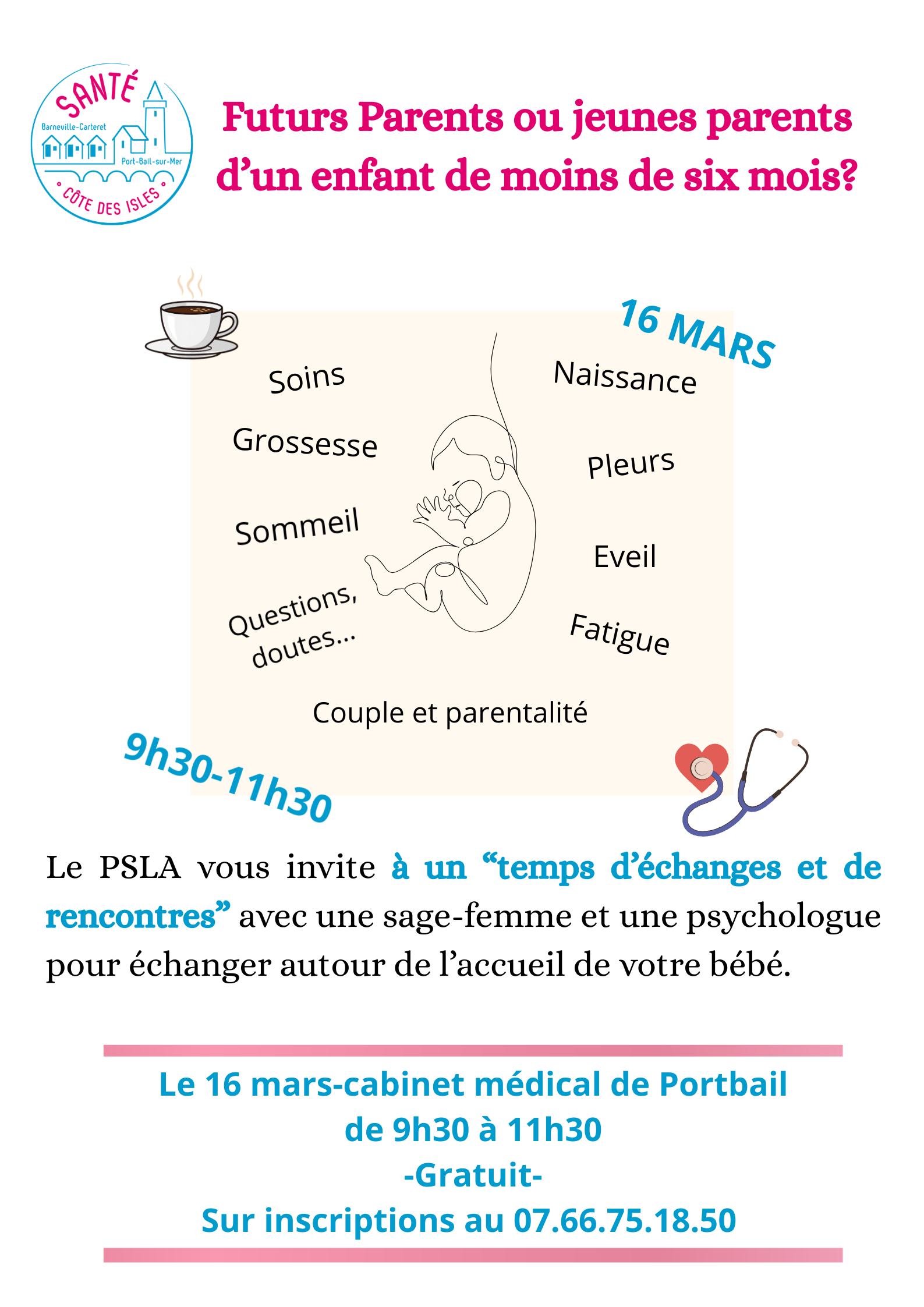 Futurs parents ou jeunes parents d'un enfant de moins de six mois?