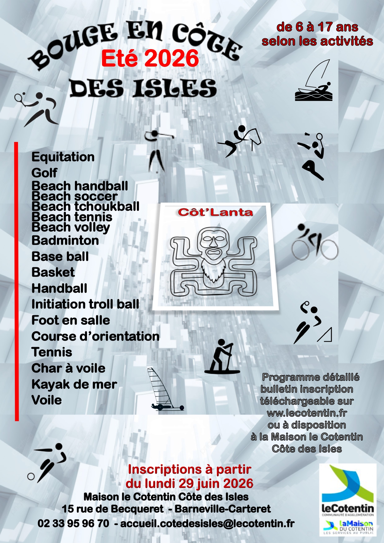 Activités Bouge en Côte des Isles - Vacances été  2026